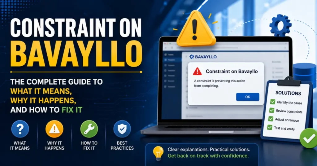 Constraint on Bavayllo